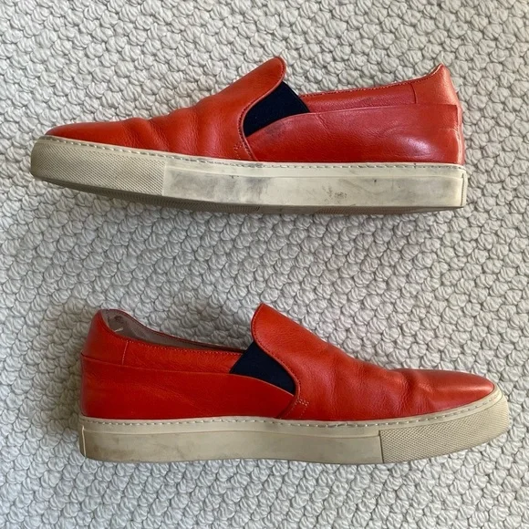 Paul Smith Red Leather Loafers - Picture 2 of 12